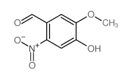 Benzaldehyde,4-hydroxy-5-methoxy-2-nitro- Structure
