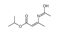 propan-2-yl 3-acetamidobut-2-enoate结构式