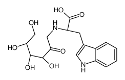 (2S)-3-(1H-Indol-3-yl)-2-{[(3S,4R,5R)-3,4,5,6-tetrahydroxy-2-oxoh exyl]amino}propanoic acid (non-preferred name) Structure