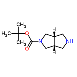 叔-丁基顺-八氢吡咯并[3,4-c]吡咯-2-甲酸基酯结构式