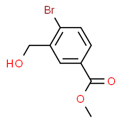 methyl 4-bromo-3-(hydroxymethyl)benzoate Structure
