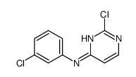 2-氯-N-(3-氯苯基)嘧啶-4-胺结构式