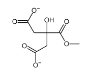 3-hydroxy-3-methoxycarbonylpentanedioate结构式