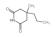 2,6-Piperidinedione,4-methyl-4-propyl-结构式