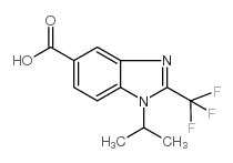 异丙基-三氟甲基一苯并咪唑一甲酸结构式