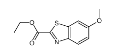 6-METHOXY-2-BENZOTHIAZOLECARBOXYLIC ACID ETHYL ESTER Structure