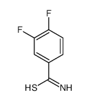 Benzenecarbothioamide, 3,4-difluoro- (9CI) structure