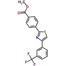 Methyl 4-{4-[3-(trifluoromethyl)phenyl]-1,3-thiazol-2-yl}benzoate Structure