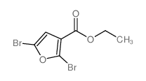 2,5-二溴呋喃-3-羧酸乙酯结构式