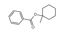 1-methylcyclohexyl benzoate结构式
