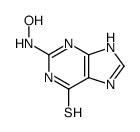 2-(hydroxyamino)-3,7-dihydropurine-6-thione结构式