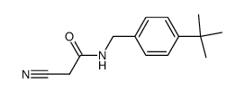 N-(4-tert-butylbenzyl)-2-cyanoacetamide结构式