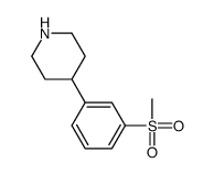4-(3-甲基磺酰基苯基)哌啶结构式