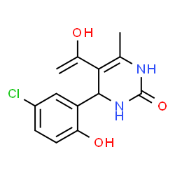 2(1H)-Pyrimidinone,4-(5-chloro-2-hydroxyphenyl)-3,4-dihydro-5-(1-hydroxyethenyl)-6-methyl-(9CI) Structure