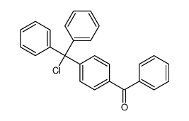 [4-[chloro(diphenyl)methyl]phenyl]-phenylmethanone结构式