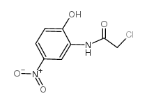 2-氯-N -(2-羟基-5-硝基苯基)乙酰胺结构式