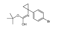 tert-Butyl (1-(4-bromophenyl)cyclopropyl)carbamate Structure
