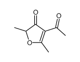 4-乙酰基-2,5-二甲基呋喃-3(2H)-酮结构式