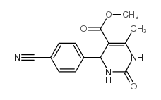 5-Pyrimidinecarboxylicacid,4-(4-cyanophenyl)-1,2,3,4-tetrahydro-6-methyl-2-oxo-,methylester(9CI)结构式