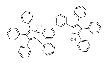 2,4-Cyclopentadien-1-ol, 1,1'-(1,4-phenylene)bis[2,3,4,5-tetraphenyl- Structure