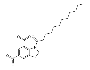 1-lauroyl-5,7-dinitroindoline结构式