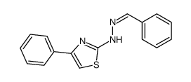 N-(benzylideneamino)-4-phenyl-1,3-thiazol-2-amine结构式