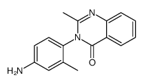 3-(4-amino-2-methylphenyl)-2-methylquinazolin-4-one结构式