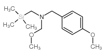 N-(4-甲氧基苄基)-n-甲氧基甲基-n-三甲基甲硅烷基甲胺结构式