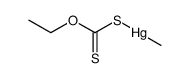 methylmercury (1+), ethyl xanthogenate Structure