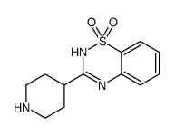 3-(哌啶-4-基)-2H-苯并[e][1,2,4]噻二嗪 1,1-二氧化物结构式