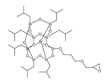 PSS-(3-缩水甘油基)丙氧基-取代七异丁基结构式
