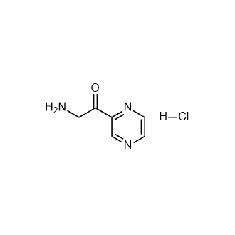 2-氨基-1-(吡嗪-2-基)乙烷-1-酮盐酸盐结构式