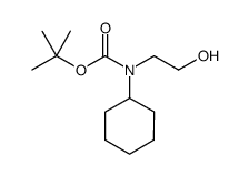 tert-butyl cyclohexyl(2-hydroxyethyl)carbamate结构式