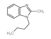 (9ci)-1-丁基-2-甲基-1H-苯并咪唑结构式