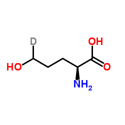 DL-β-Hydroxynorvaline Structure