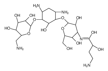 3''-HABA Kanamycin A结构式