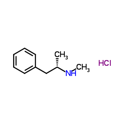 (+)-Metamfetamine hydrochloride Structure