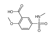 2-甲氧基-5-[(甲基氨基)磺酰基]苯甲酸结构式