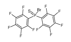 Bis(pentafluorophenyl)bromophosphine sulfide Structure