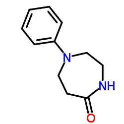 1-苯基-[1,4]二氮杂环庚烷-5-酮结构式