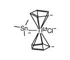 chlorobis(η-cyclopentadienyl)(trimethylstannylmethyl)titanium(IV) Structure