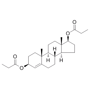 Androst-4-ene-3,17-diol,dipropanoate,(3β,17β)-结构式