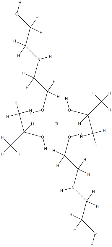 bis[[2,2'-iminobis[ethanolato]](1-)-N,O]bis(propan-2-olato)titanium structure