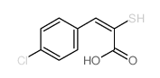 (E)-3-(4-chlorophenyl)-2-sulfanyl-prop-2-enoic acid结构式