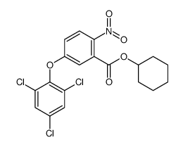 cyclohexyl 2-nitro-5-(2,4,6-trichlorophenoxy)benzoate Structure