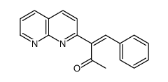 3-(1,8-naphthyridin-2-yl)-4-phenylbut-3-en-2-one结构式
