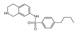 4-butyl-N-(1,2,3,4-tetrahydroisoquinolin-7-yl)benzenesulfonamide Structure