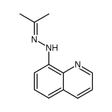 acetone-[8]quinolylhydrazone Structure