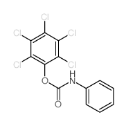 Phenol,2,3,4,5,6-pentachloro-, 1-(N-phenylcarbamate) Structure