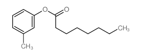 Octanoic acid,3-methylphenyl ester Structure